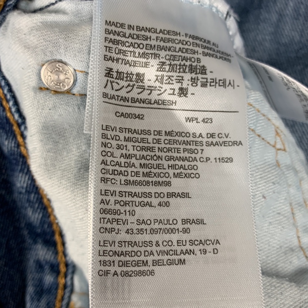 Levi Strauss “505” Straight leg blue jeans size 40 - Picture 13 of 16
